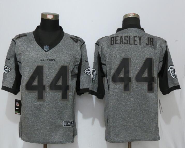 New Nike Atlanta Falcons #44 Beasley jr Gray Men Stitched Gridiron Gray Limited Jersey->atlanta falcons->NFL Jersey